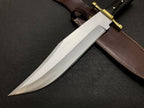 Custom Handmade Vintage Bowie Knife: Smithsonian Replica in D2 Steel with Buffalo Horn Handle