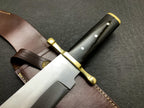 Custom Handmade Vintage Bowie Knife: Smithsonian Replica in D2 Steel with Buffalo Horn Handle