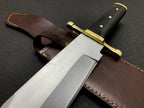 Custom Handmade Vintage Bowie Knife: Smithsonian Replica in D2 Steel with Buffalo Horn Handle