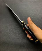 Custom Handmade Vintage Bowie Knife: Smithsonian Replica in D2 Steel with Buffalo Horn Handle