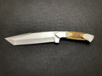 Handmade d2steel Hunting Knife with Antler Handle