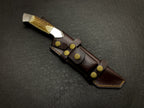 Handmade d2steel Hunting Knife with Antler Handle