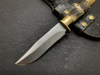 Handmade Ancient Bowie Knife with Leather Sheath