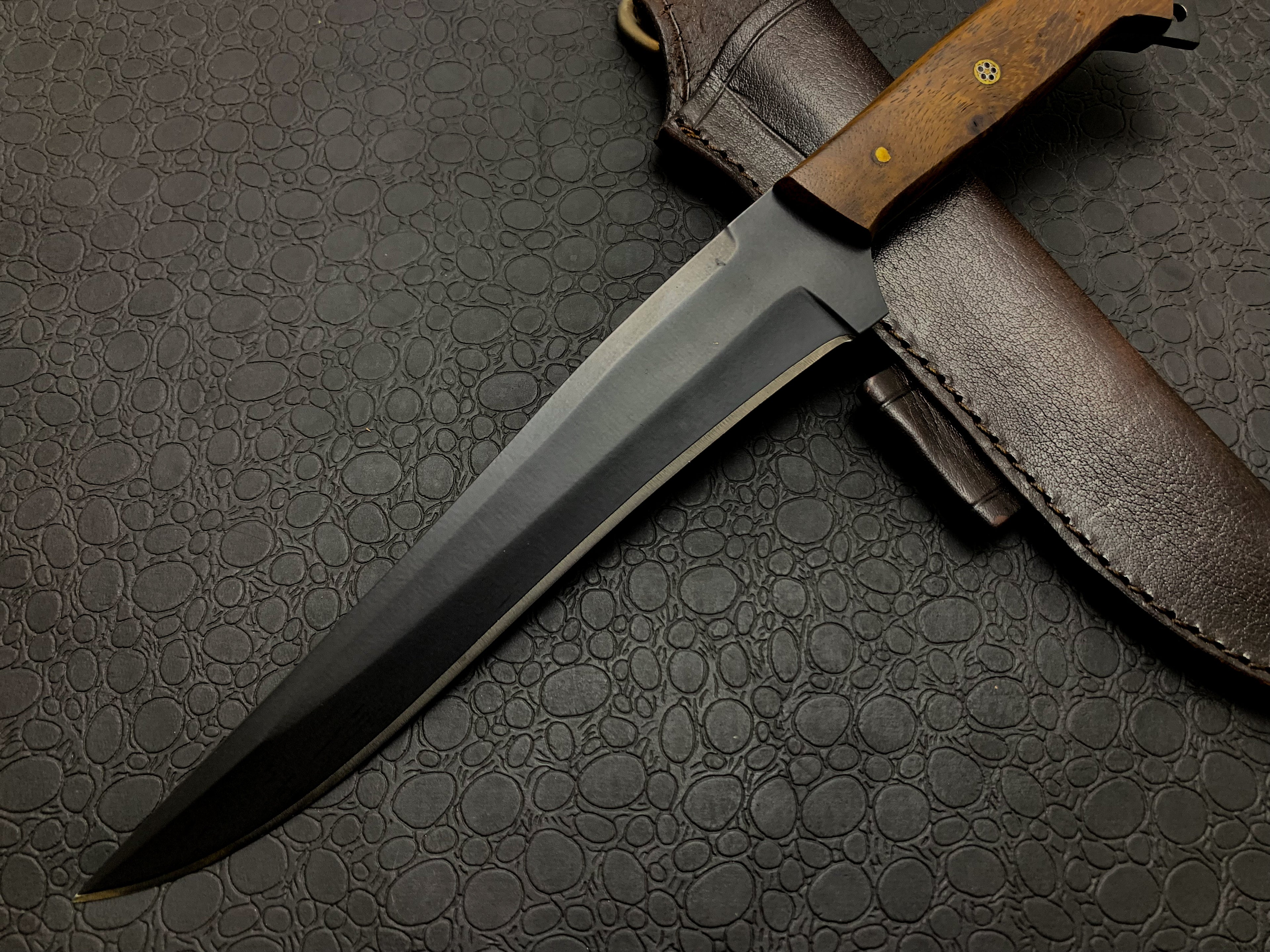 Handmade Fixed blade Fillet Chef knife with leather sheath
