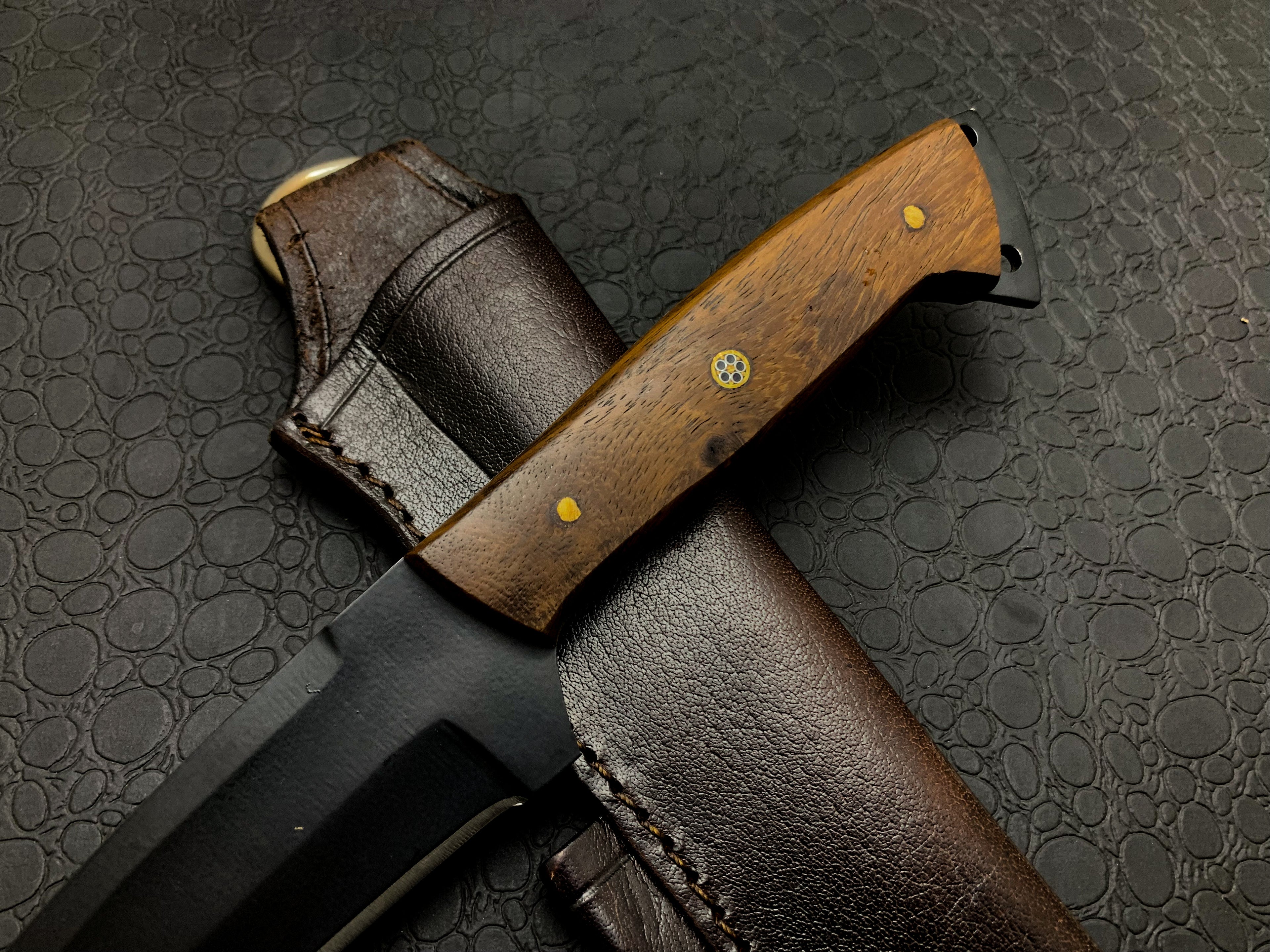 Handmade Fixed blade Fillet Chef knife with leather sheath