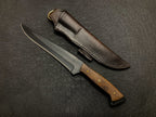 Handmade Fixed blade Fillet Chef knife with leather sheath