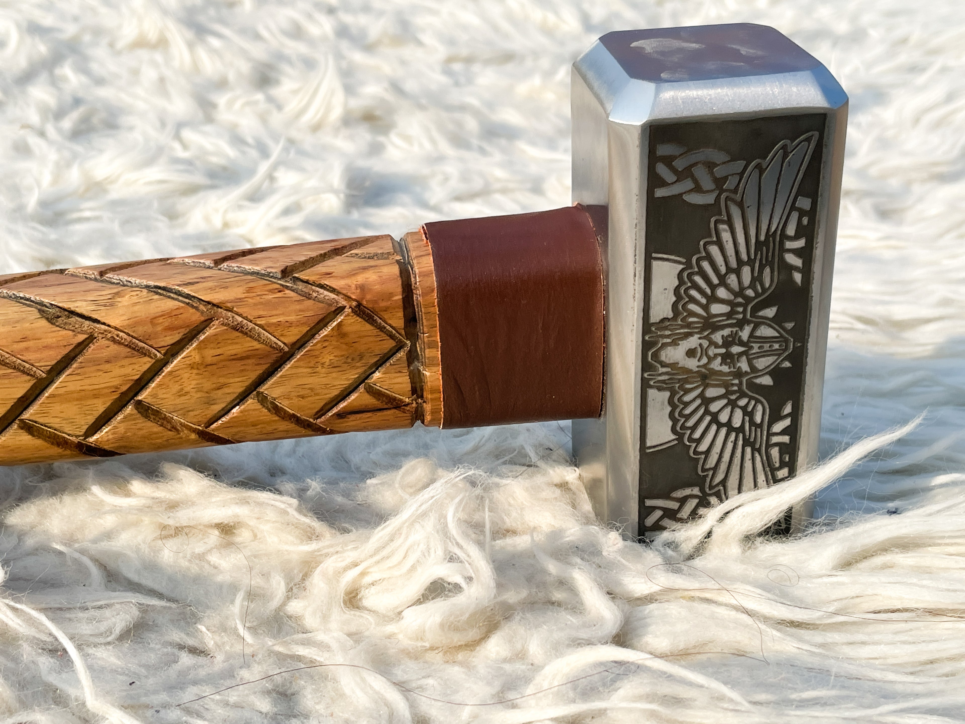Custom Handmade Thor Viking Carbon steel hammer