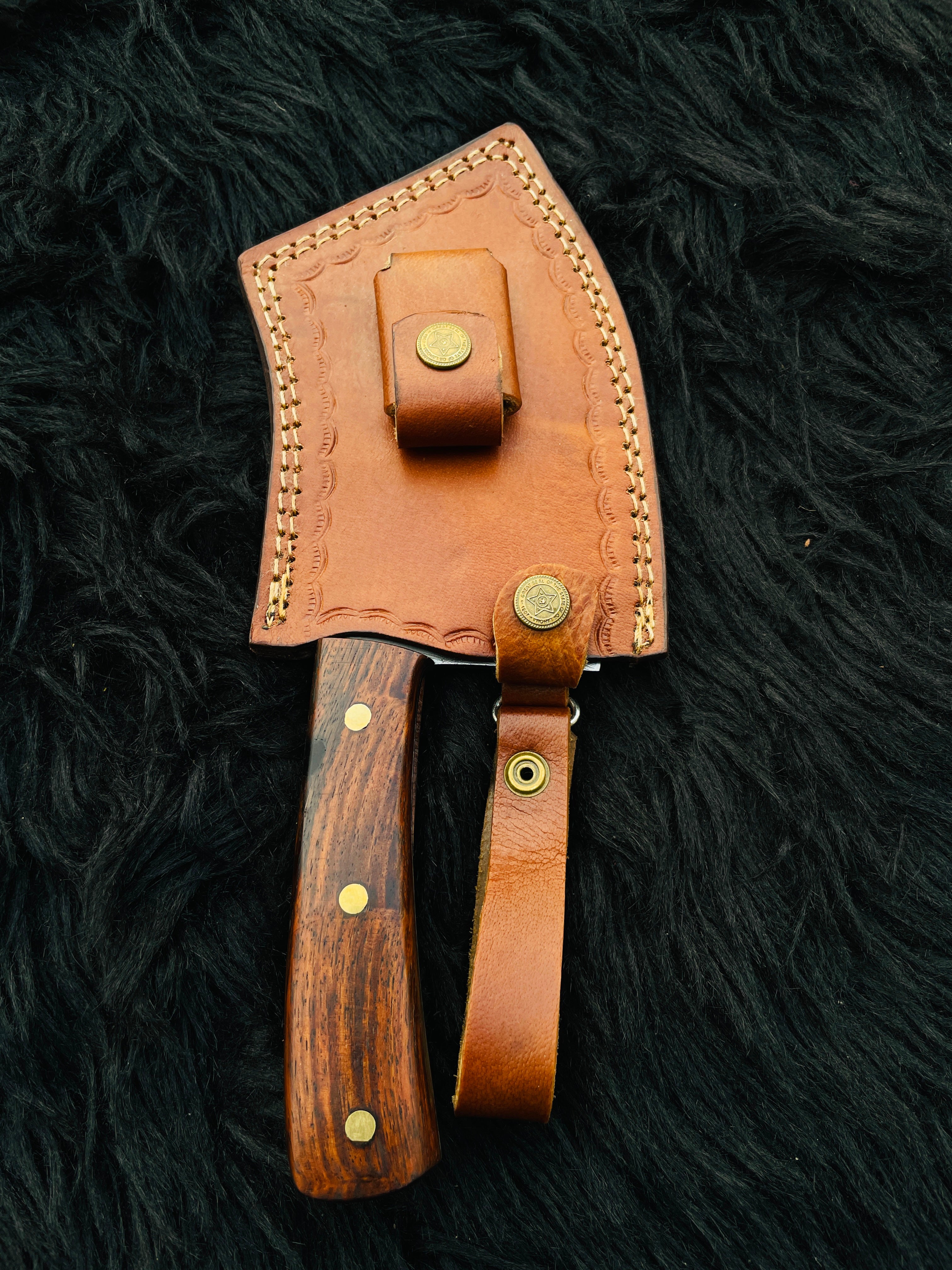 Custom Handmade Damascus Steel Chef Cleaver