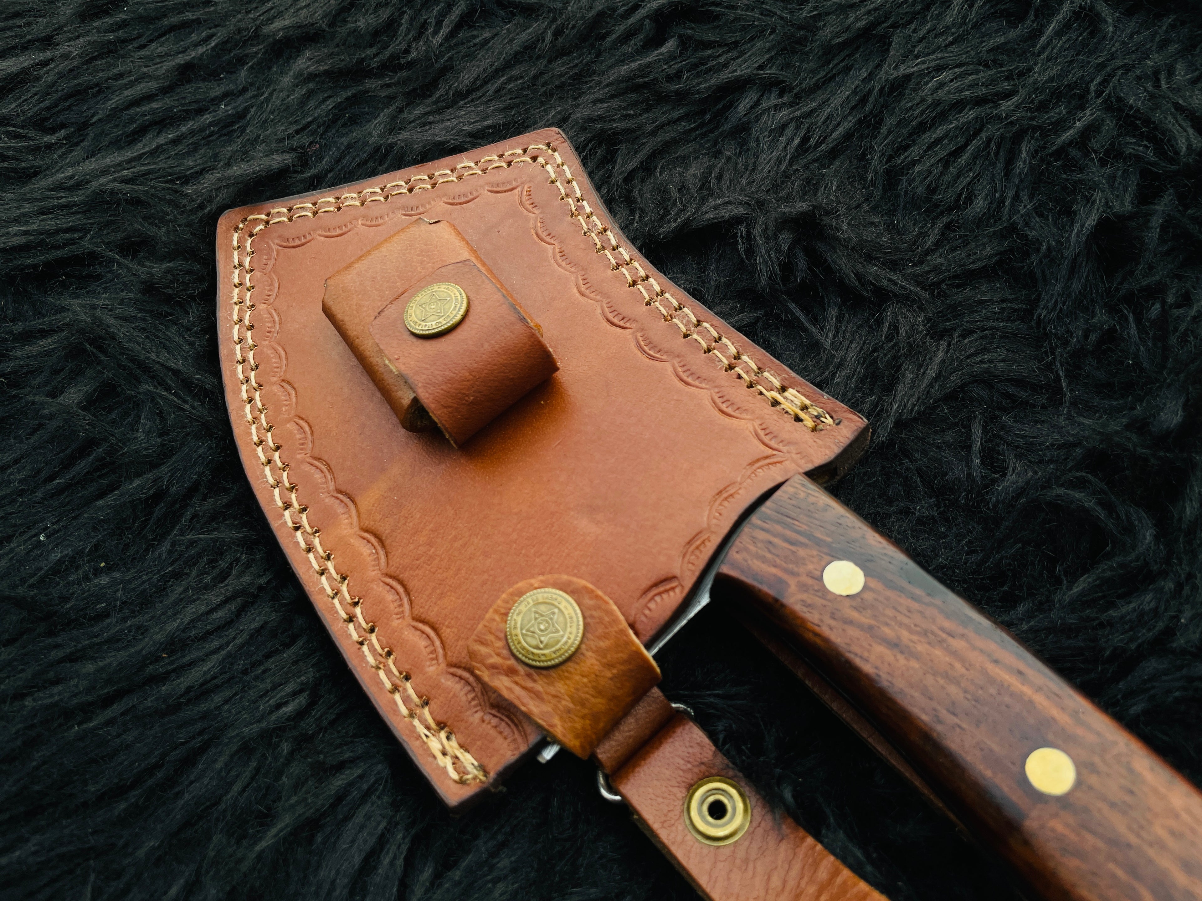 Custom Handmade Damascus Steel Chef Cleaver