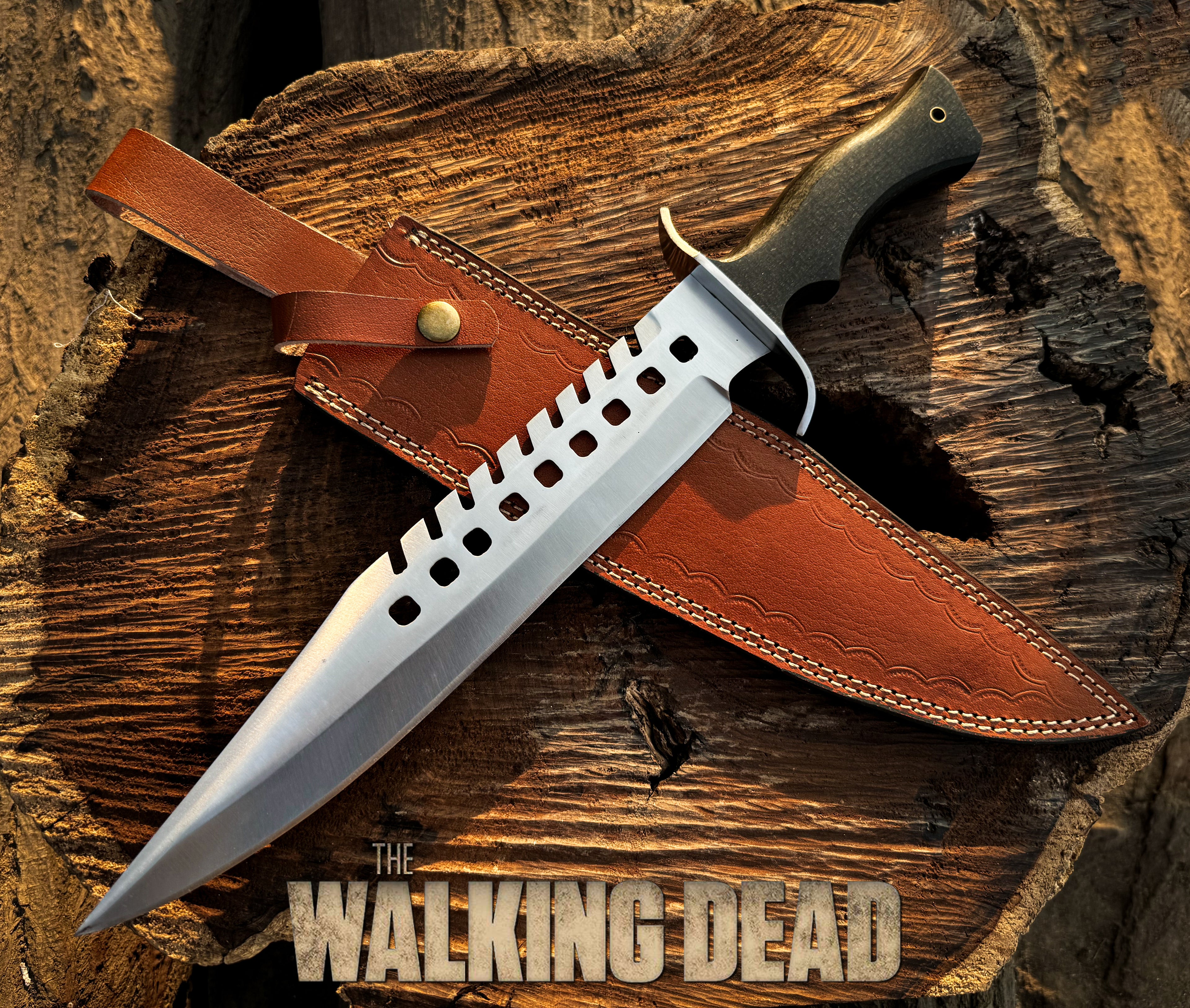 The Walking Dead: Handmade Negan Bowie Full Tang Fixed Blade Replica Knife