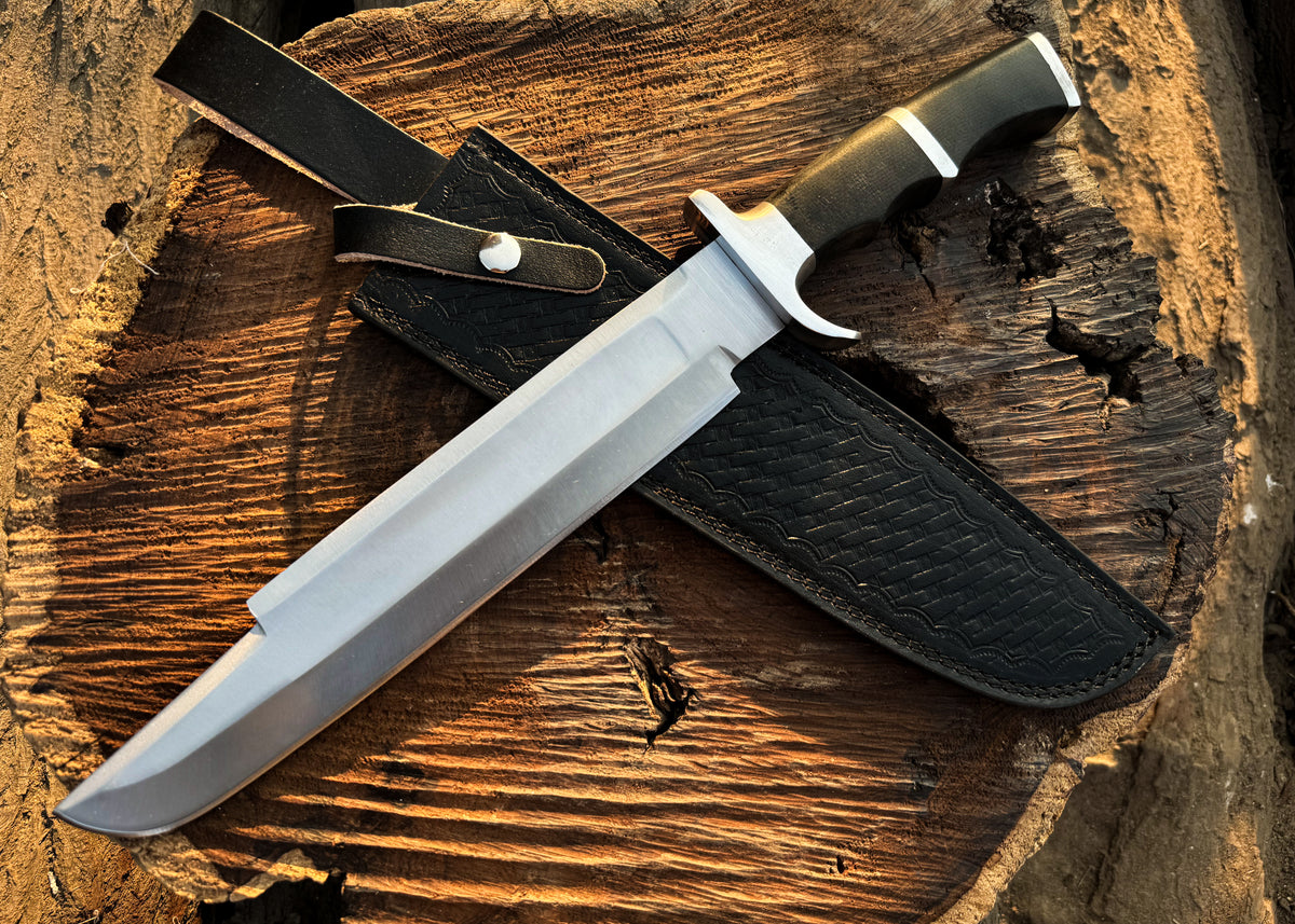 Predator Bowie Knife: Handmade Stainless Steel Replica Machete – Inspired by Predator & Rambo