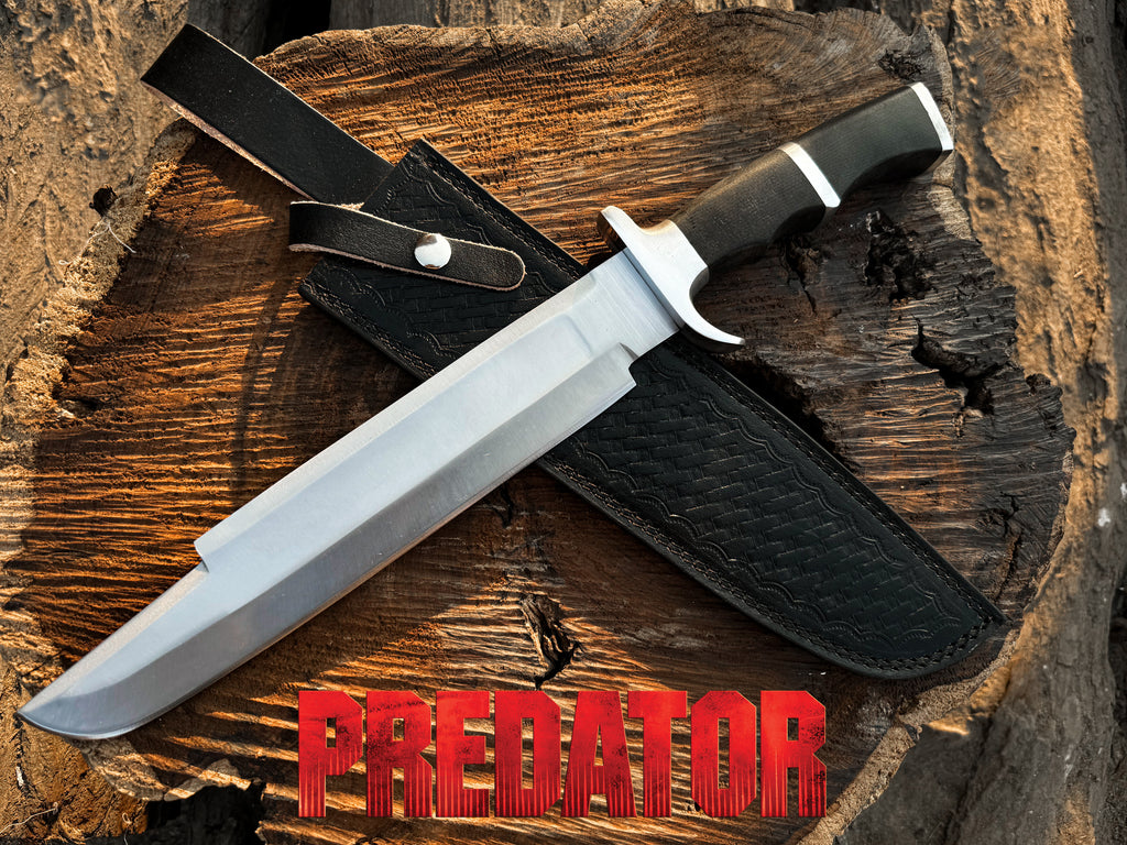 Predator Bowie Knife: Handmade Stainless Steel Replica Machete – Inspired by Predator & Rambo