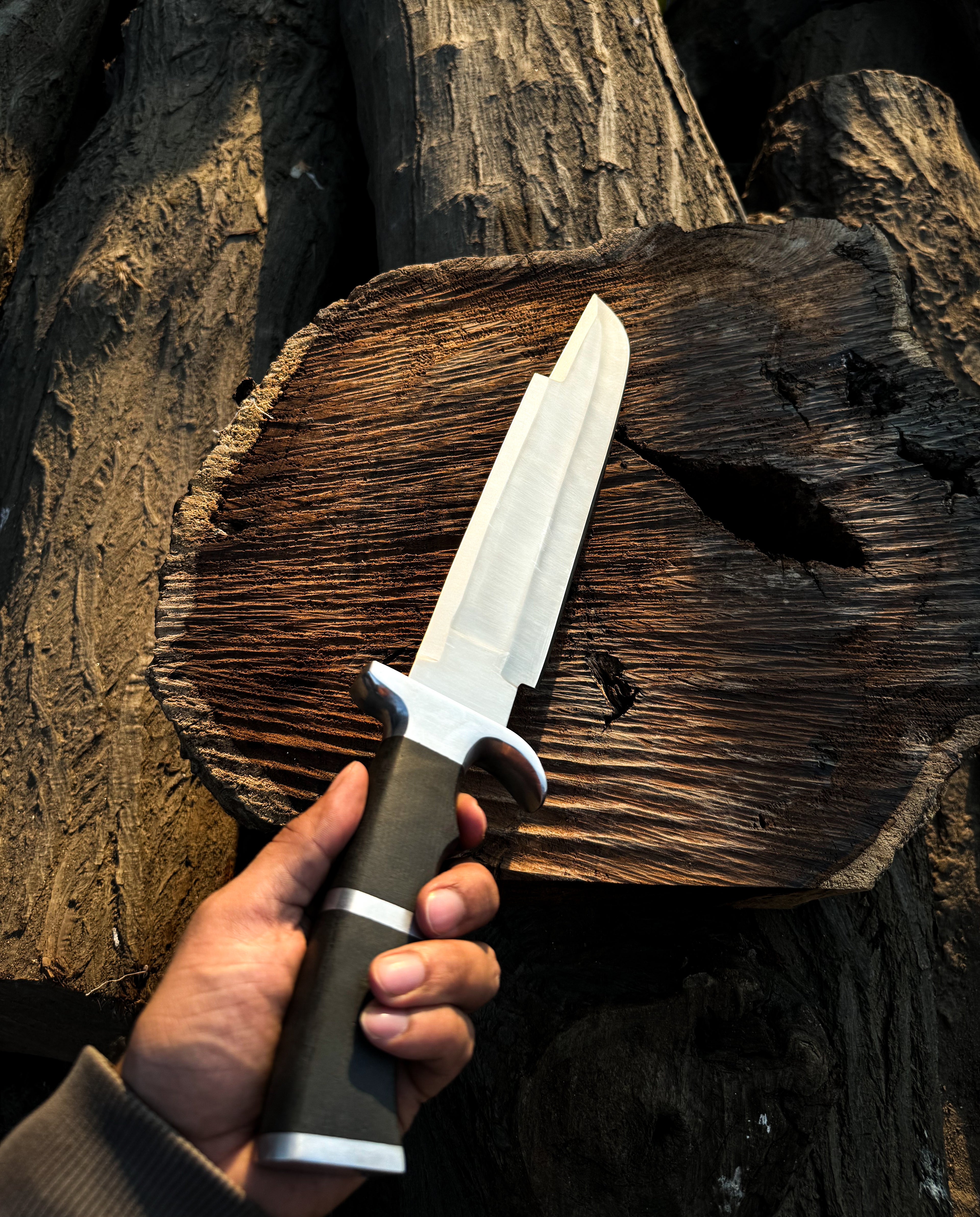 Predator Bowie Knife: Handmade Stainless Steel Replica Machete – Inspired by Predator & Rambo