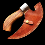 Handmade Exclusive Pizza Cutter with Leather Sheath
