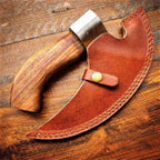 Handmade Exclusive Pizza Cutter with Leather Sheath