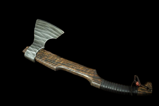 Handmade Custom Vintage Viking Axe with Leather Sheath