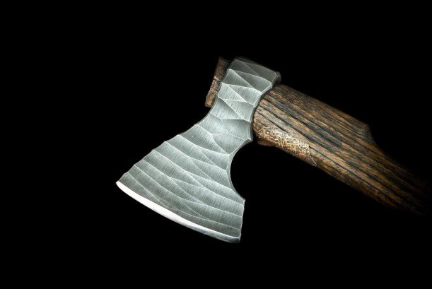 Handmade Custom Vintage Viking Axe with Leather Sheath