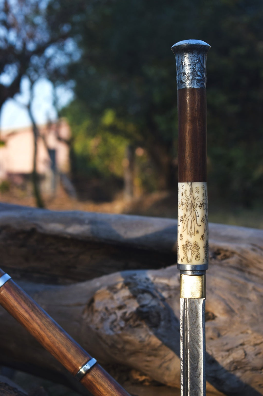 Handmade John Wick Chapter 4 Caine's Replica Sword with Premium Wooden Sheath