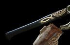 Custom Handmade Ancient Carbon Steel Black Axe