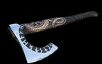 Handmade Viking Othala Carved Axe with Runic head
