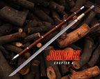 Handmade John Wick Chapter 4 Caine's Replica Sword with Premium Wooden Sheath