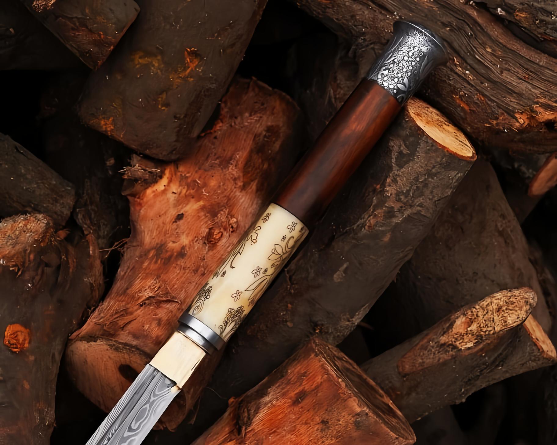 Handmade John Wick Chapter 4 Caine's Replica Sword with Premium Wooden Sheath