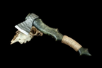 Handmade Premium Green Axe with Leather Sheath